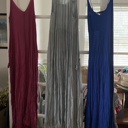 3 Maxi Dresses 