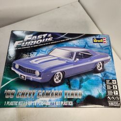 Revell Fast & Furious 69 Chevy Camaro Yenko Chevrolet Model Kit Car 1:25 Race