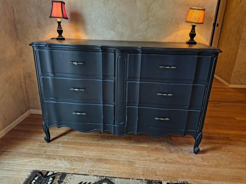 Black French Provincial Bedroom Set By Dixie For Sale