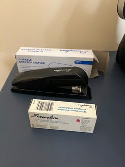 New swingline stapler and box of staples