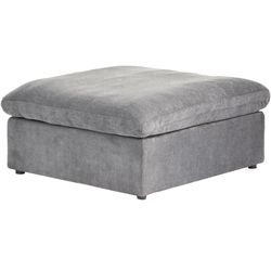 Modern Storage Ottoman Module for Living Room, Cushion Covers Removable, Minimalist Comfy Breathable Footstool Footrest for Living Room Apartment (Gre