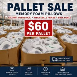 Memory Foam Pillows Pallet – Factory Overstock