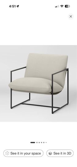 Metal Framed Sling Chair