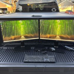 Dell Micro PC Optiplex Dual 24” Acer Monitor 