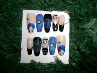 Coraline nail set🐈‍⬛