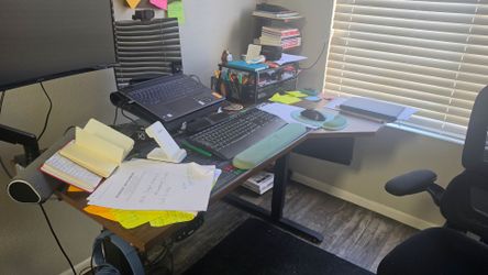 L-Shaped Electric Table