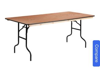 6 Ft Rectangular Banquet Table 
