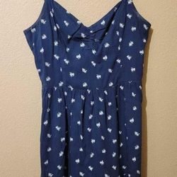 Women's Hollister Blue Floral Print Mini Dress 