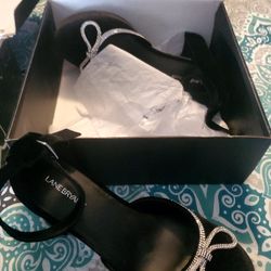 Brand New Chunky Heels With Bow Size 11.5 Lane Bryant