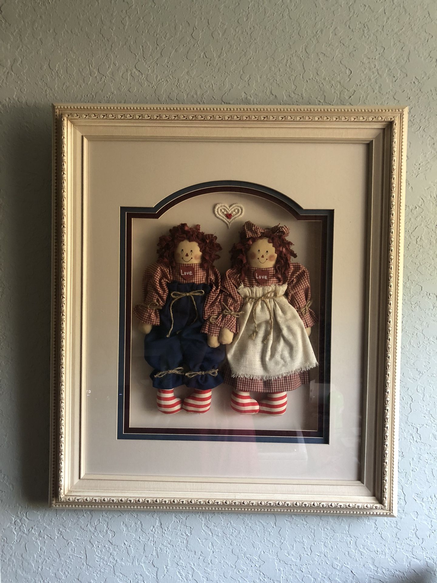 Raggedy Ann & Andy Framed Picture 