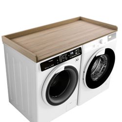 Washer Dryer Countertop, Melamine Countertop with Edge Rails