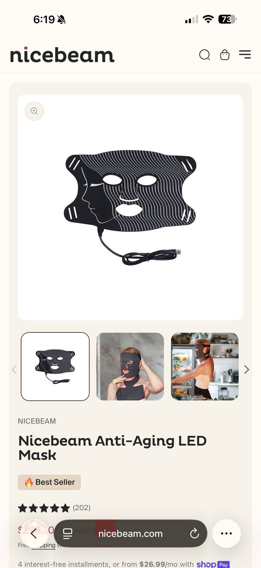Nice beam LED Face & Neck Mask