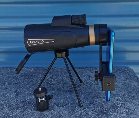 Monocular Telescope, 14X60 High Power HD Monocular with Smartphone Holder Tripod