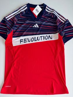 BNWT New England Revolution 2025 2026 Adidas Jersey Red Blue White Size M