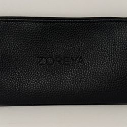 Zoreya Classic Black Makeup Bag
