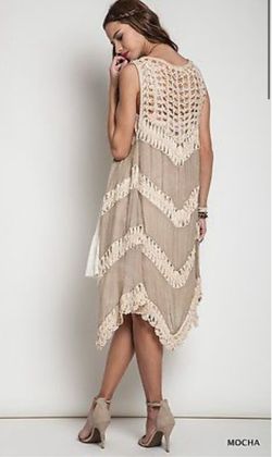 Loose Macrame Crochet Boho Open Kimono Vest Duster