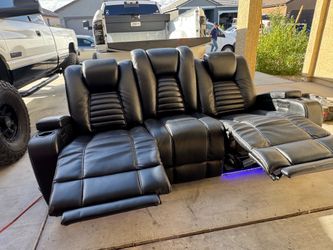 Reclining couch matching love seat
