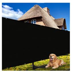 Shade&Beyond 4' X 50' Fence Privacy Screen Heavy Duty 170 GSM Fencing Mesh Shade Net Cover for Wall Garden Back Yard Outdoor Home Decoration, Black