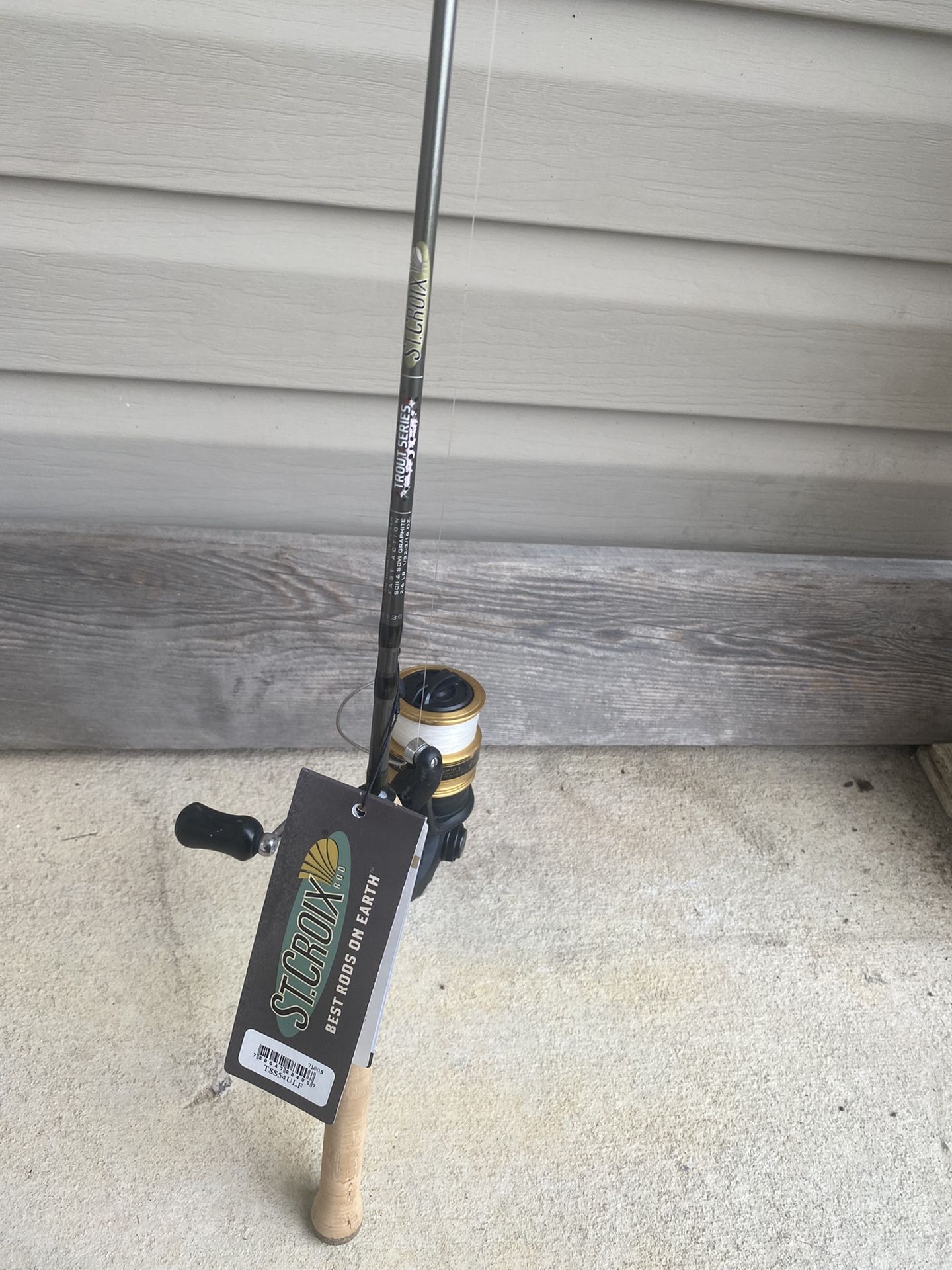 New St. Croix 5’4 Ultra Light Rod / Shimano Reel. Tackle