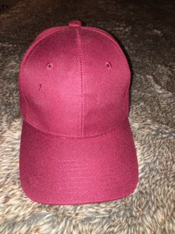 Burgundy Strapback Cap