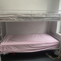 Twin Bunk Bed white
