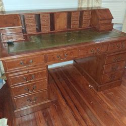 Antique Cabinet Desk With Locks