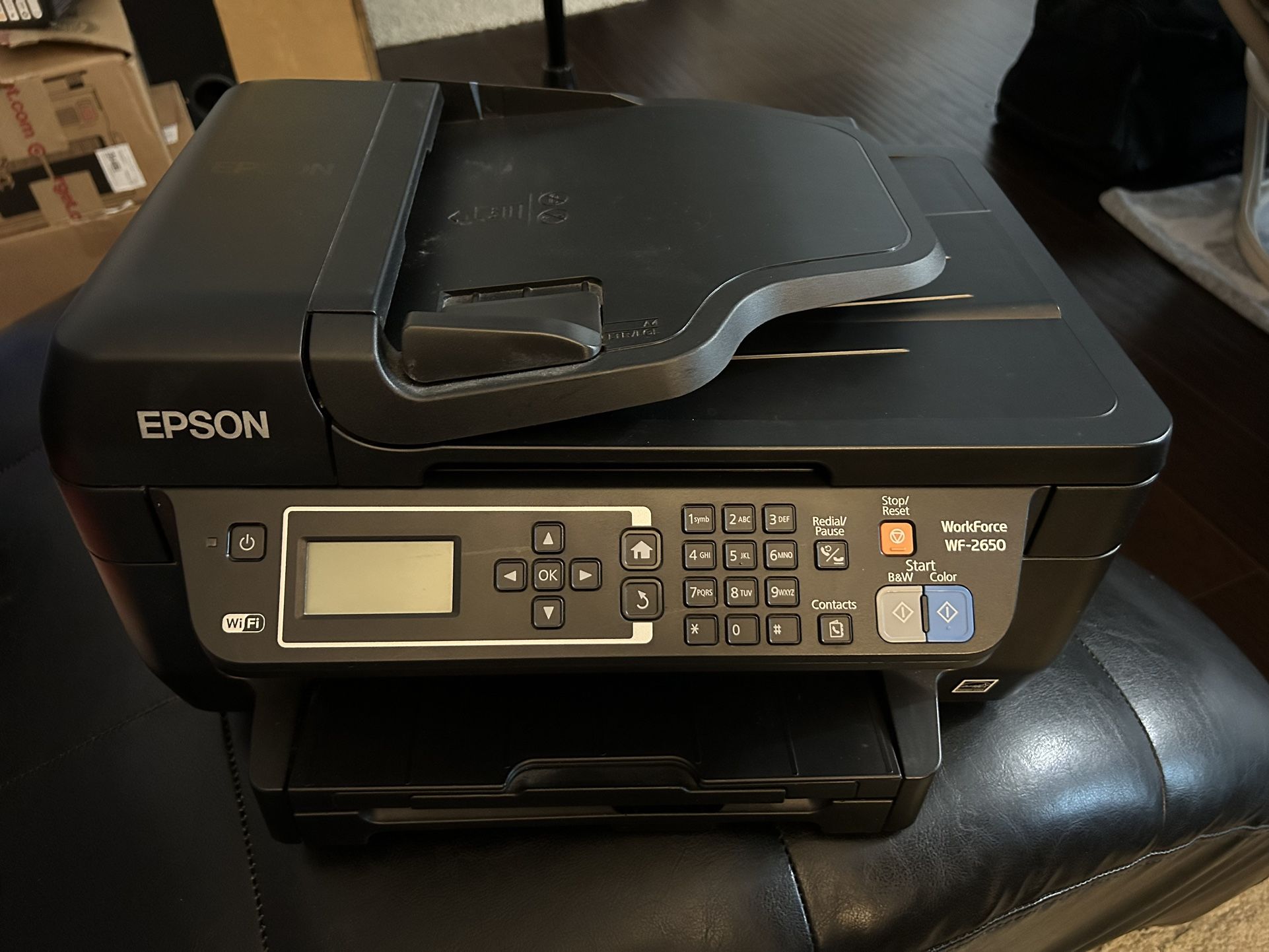 Epson Workforce WF-2650 All-in-One Wireless Color Printer with Scanner, Copier and Fax