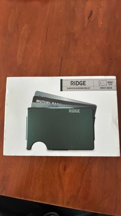 Ridge Slim RFID Blocking Wallet with money clip