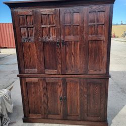 Amish Computer Armoire 73Hx57 1/2Wx26D