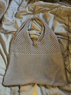 Knit Taupe Purse 