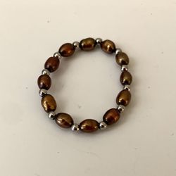 Brown Pearl Ring, size 10