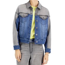 Women’s  colorblocked Denim Jacket Size Petite Small New In Bag