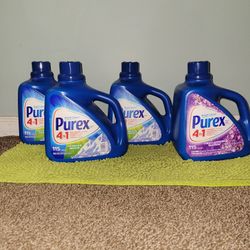 4 Purex 4in1(3 Mountain Breeze/1 Fresh Lavender Blossom)150oz