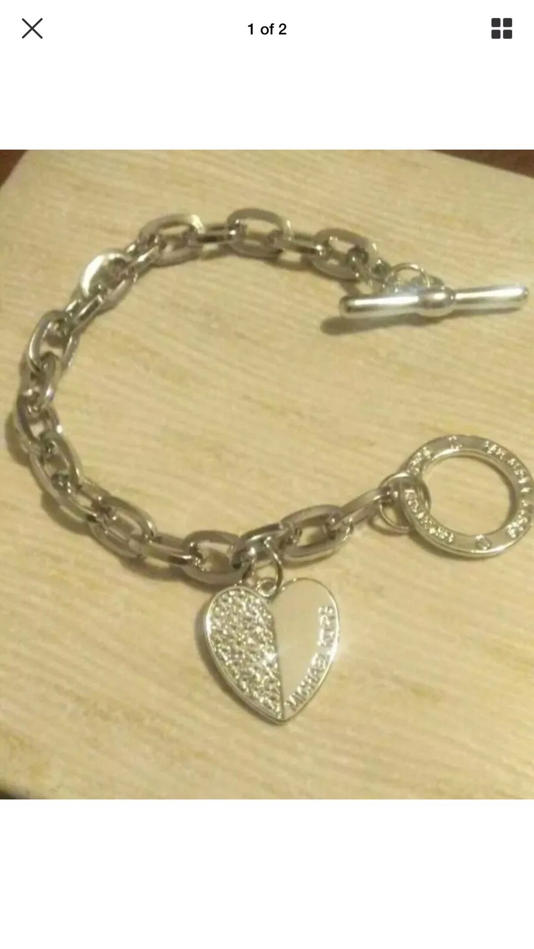 Mk Michael kors heart bracelet