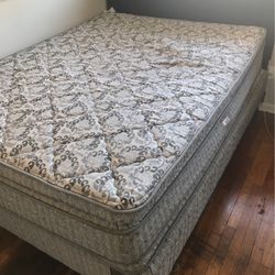 New Mattress And Box Spring! New Bad Drama Headboard And Night Stand  