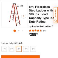 8’ Fiberglass Step Ladder