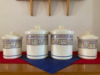 Vintage kitchen canisters