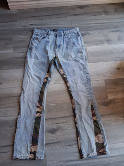 Boohooman Straight Leg Custom Blue Jeans 34x30 Men's