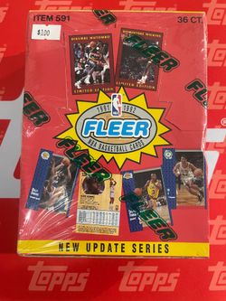 1991/92 Fleer Basketball hobby box