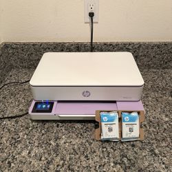 HP Envy 6110e Wireless All-In-One Printer (FREE BW & Tri color cartridge Included)