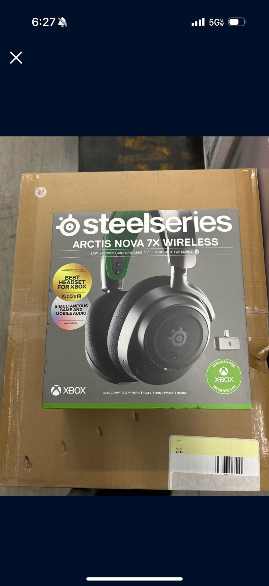 SteelSeries Arctis Nova 7X Wireless Over-Ear Gaming Headset - Black