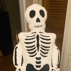 Isaac Mizrahi 5ft Plush Jointed Skeleton