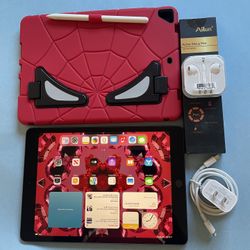 Apple IPad 7th Generation (10.2” Retina / IOS 18 / Touch ID ) 32GB with stylus pen, cool case  & Accessories (128GB $249) 