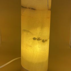 Incredible Natural Onyx Stone Cylinder Lamps Various Available 