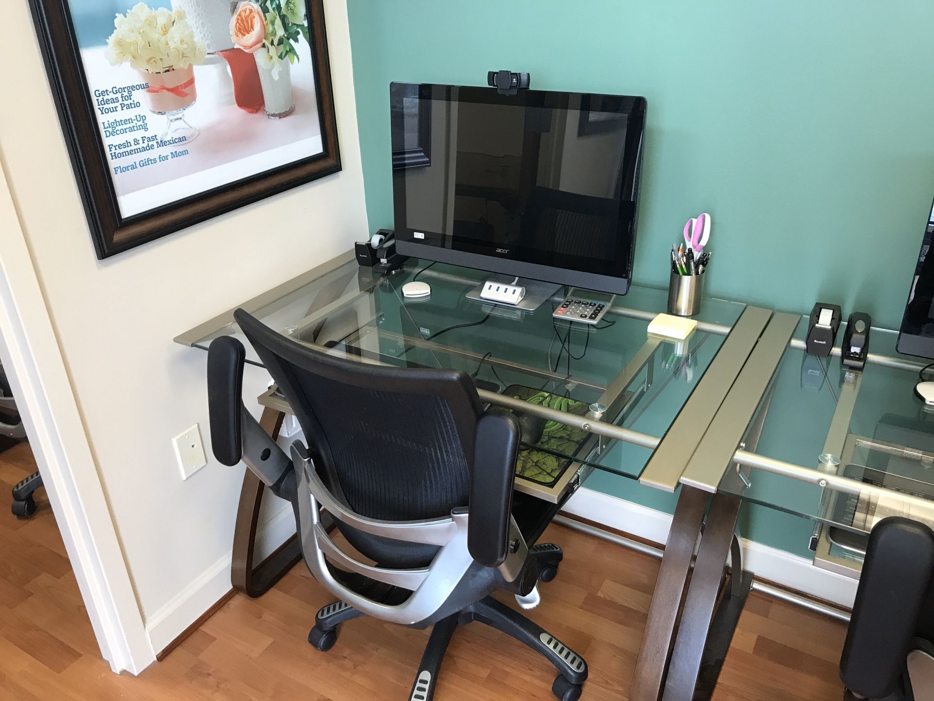 Office Furniture Glass computer desk for sale