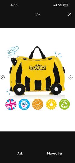 Trunki kids luggage roller suitcase carry on