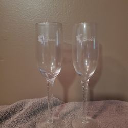 Bride And Groom Glass