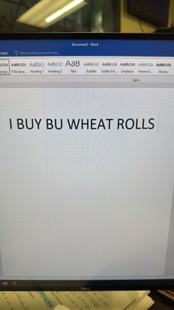 I buy BU WHEAT ROLLS