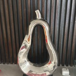 Large tall and Flower vase decorative pear shaped 22 inch high kitchen living room cb2