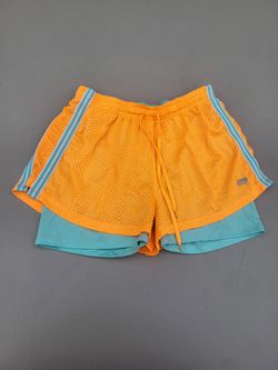 Girls Med Marika Tek orange athletic shorts Lot M